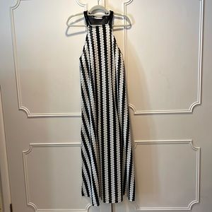 SUMMER SALE!!! Zara Long Open-Knit Swim Cover-Up, Black/White, Women’s Small